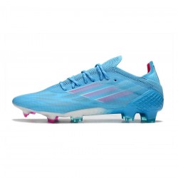 Adidas X Speedflow .1 FG Sapphire Edge Sky Rush Shock Pink Footwear White Soccer Cleats