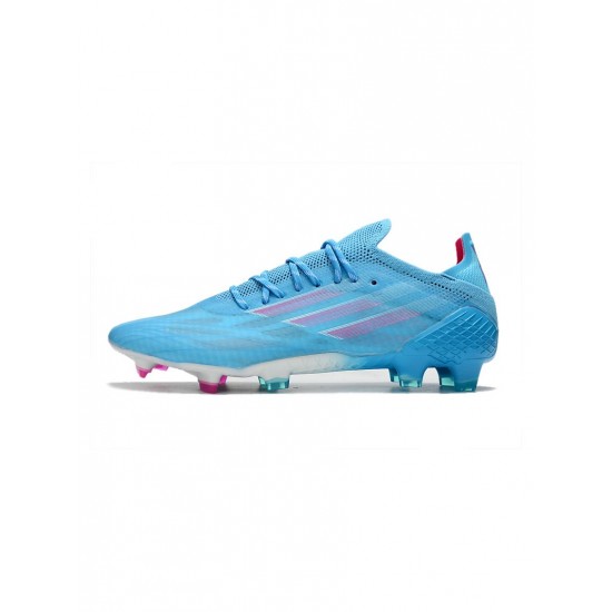 Adidas X Speedflow .1 FG Sapphire Edge Sky Rush Shock Pink Footwear White Soccer Cleats