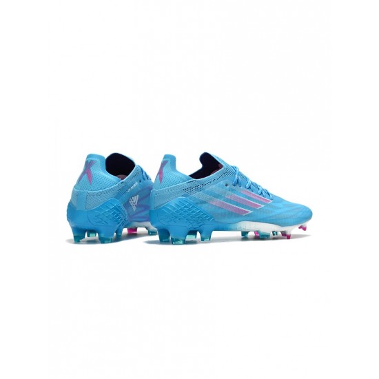 Adidas X Speedflow .1 FG Sapphire Edge Sky Rush Shock Pink Footwear White Soccer Cleats