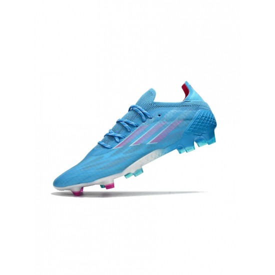 Adidas X Speedflow .1 FG Sapphire Edge Sky Rush Shock Pink Footwear White Soccer Cleats