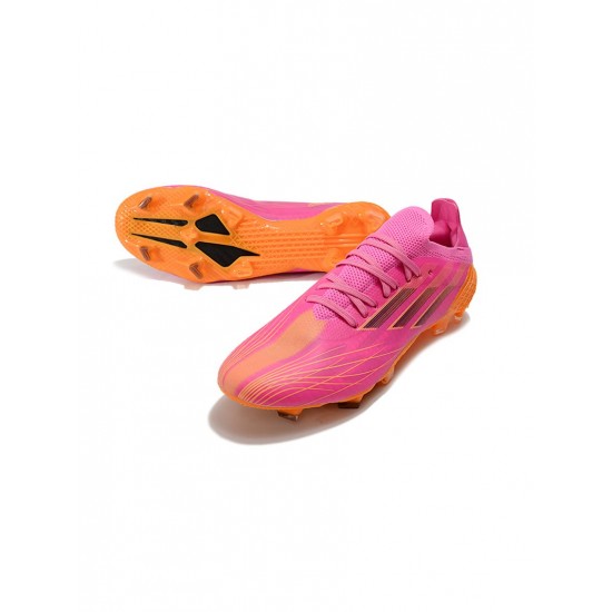 Adidas X Speedflow .1 FG Shock Pink Core Black Screaming Orange Soccer Cleats