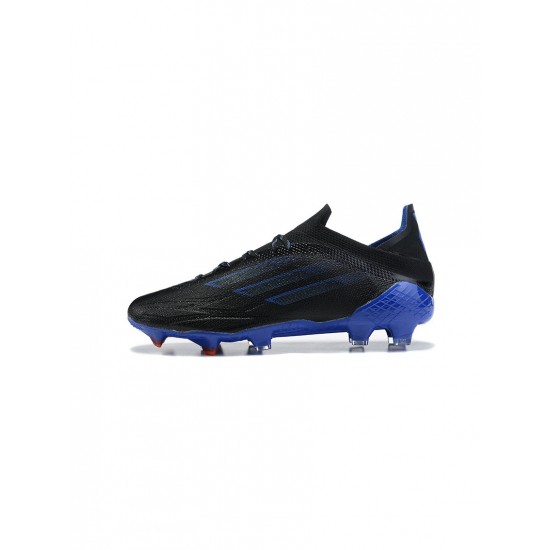 Adidas X Speedflow.1 FG Core Black Sonic Ink Solar Yellow Soccer Cleats