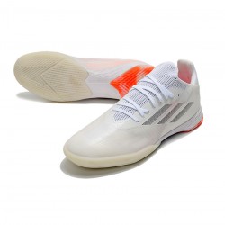 Adidas X Speedflow .1 IN Footwear White Iron Metal Solar Red  Soccer Cleats