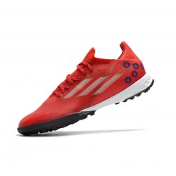 Adidas X Speedflow.1 TF 11v11 Vivid Red Footwear White Bold Blue  Soccer Cleats