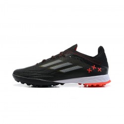 Adidas X Speedflow.1 TF Black White Red Soccer Cleats