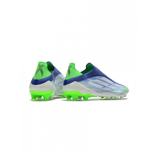 Adidas X Speedflow Adizero Prime X AG Footwear White Screaming Green Sonic Ink Soccer Cleats