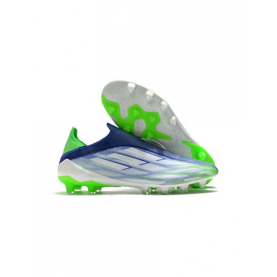 Adidas X Speedflow Adizero Prime X AG Footwear White Screaming Green Sonic Ink Soccer Cleats