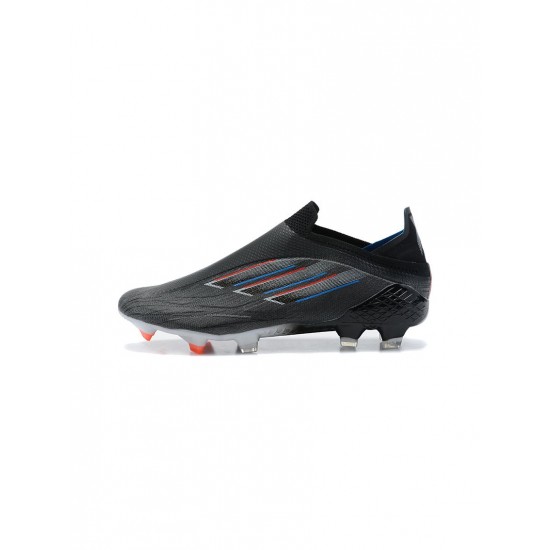 Adidas X Speedflow Edge Of Darkness FG Black White Vivid Red Blue Soccer Cleats