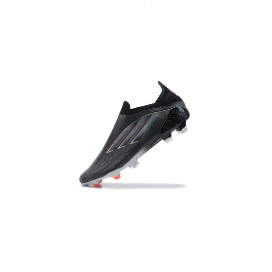 Adidas X Speedflow Edge Of Darkness FG Black White Vivid Red Blue Soccer Cleats