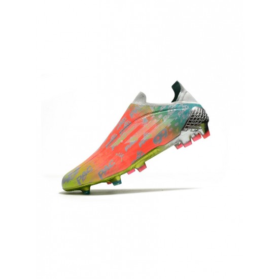 Adidas X Speedflow FG Clear Onix White Solar Yellow Soccer Cleats