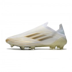 Adidas X Speedflow FG White Black Gold Soccer Cleats