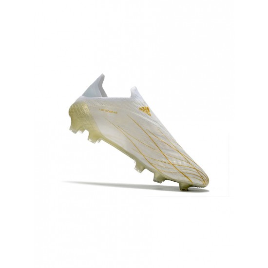 Adidas X Speedflow FG White Black Gold Soccer Cleats