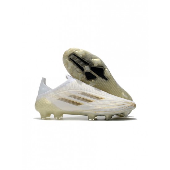 Adidas X Speedflow FG White Black Gold Soccer Cleats