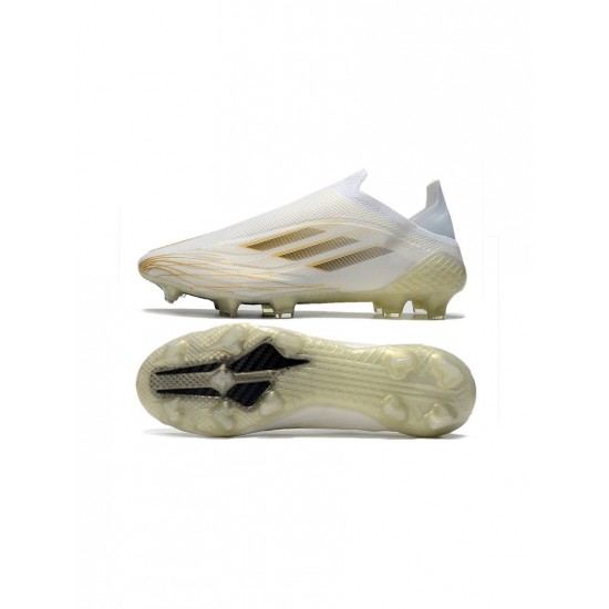 Adidas X Speedflow FG White Black Gold Soccer Cleats