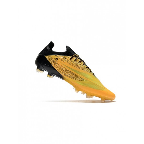 Adidas X Speedflow Messi.1 AG Mi Historia Solar Gold Core Black Yellow Soccer Cleats