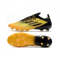 Adidas X Speedflow Messi.1 AG Mi Historia Solar Gold Core Black Yellow Soccer Cleats