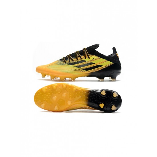 Adidas X Speedflow Messi.1 AG Mi Historia Solar Gold Core Black Yellow Soccer Cleats