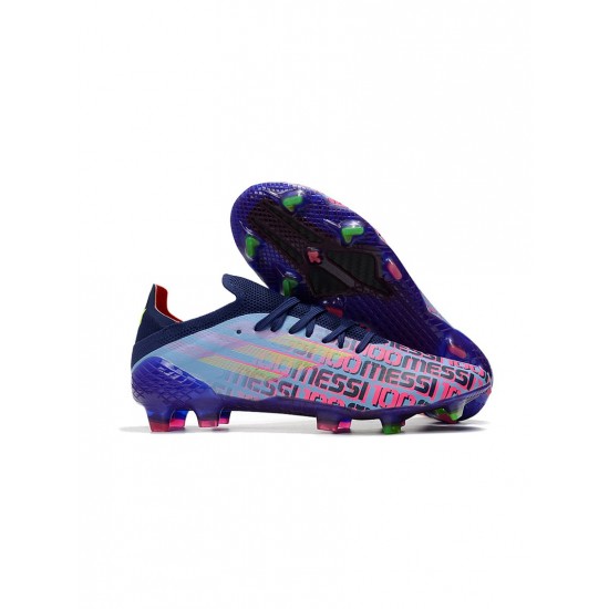 Adidas X Speedflow Messi .1 FG Unparalleled Victory Blue Shock Pink Solar Yellow Soccer Cleats