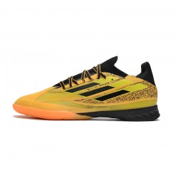 Adidas X Speedflow Messi.1 IN Solar Gold Core Black Bright Yellow  Soccer Cleats