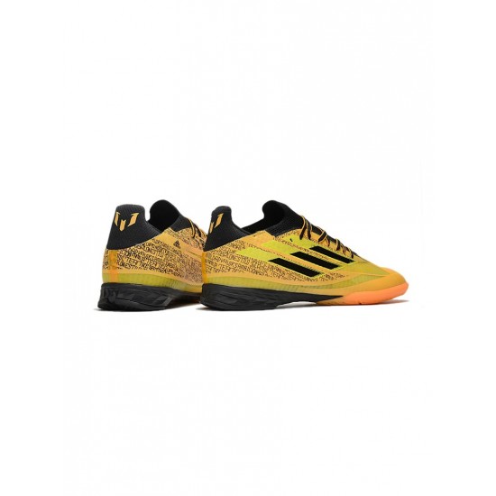 Adidas X Speedflow Messi.1 IN Solar Gold Core Black Bright Yellow  Soccer Cleats