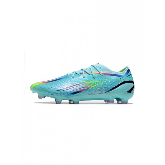 Adidas X Speedportal .1 FG World Cup Clear Aqua Red Blue Soccer Cleats