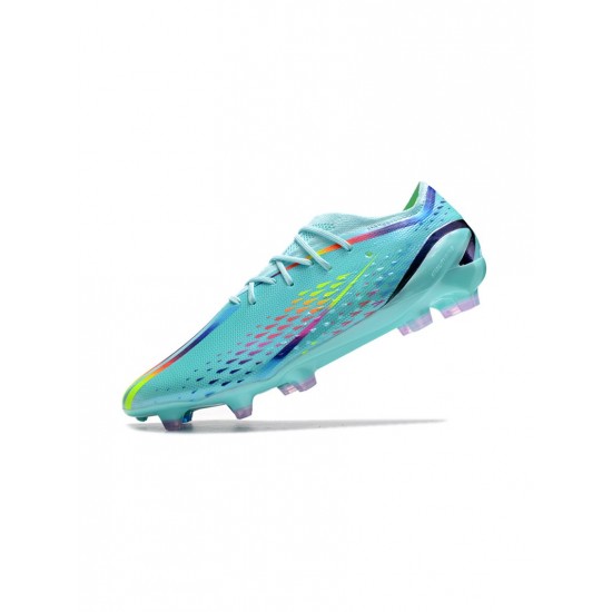 Adidas X Speedportal .1 FG World Cup Clear Aqua Red Blue Soccer Cleats