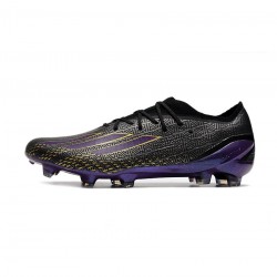 Adidas X Speedportal .1 FG Firm Ground Black Purple Yellow Soccer Cleats