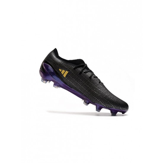 Adidas X Speedportal .1 FG Firm Ground Black Purple Yellow Soccer Cleats