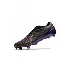 Adidas X Speedportal .1 FG Firm Ground Black Purple Yellow Soccer Cleats