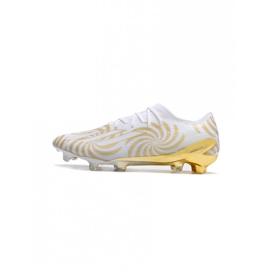 Adidas X Speedportal .1 FG Firm Ground White Gold Soccer Cleats