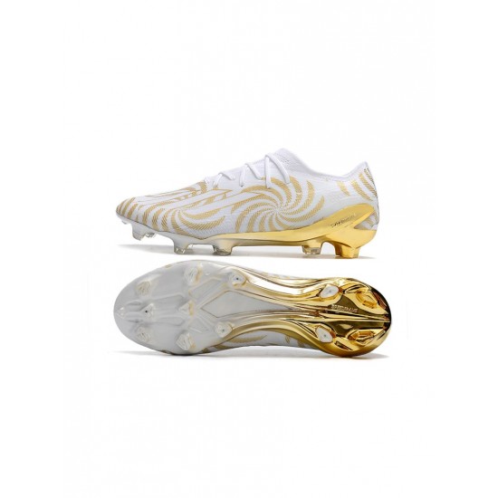 Adidas X Speedportal .1 FG Firm Ground White Gold Soccer Cleats