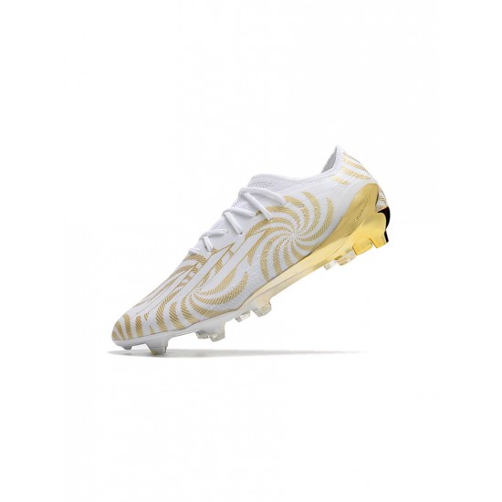 Adidas X Speedportal .1 FG Firm Ground White Gold Soccer Cleats