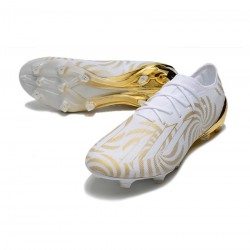 Adidas X Speedportal .1 FG Firm Ground White Gold Soccer Cleats