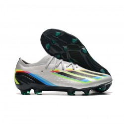 Adidas X Speedportal.1 FG Silver Metallic Black Yellow Soccer Cleats