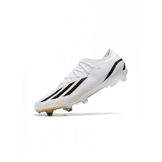 Adidas X Speedportal.1 FG White Black Soccer Cleats