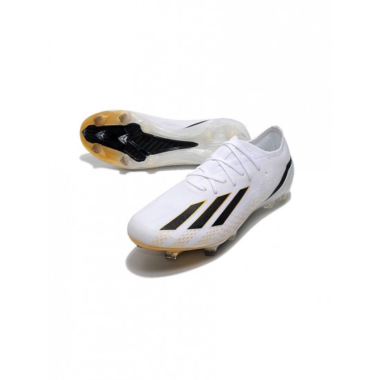 Adidas X Speedportal.1 FG White Black Soccer Cleats