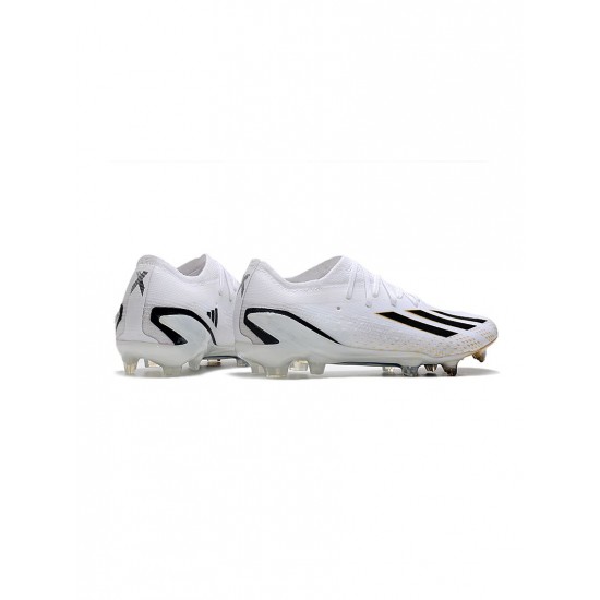 Adidas X Speedportal.1 FG White Black Soccer Cleats