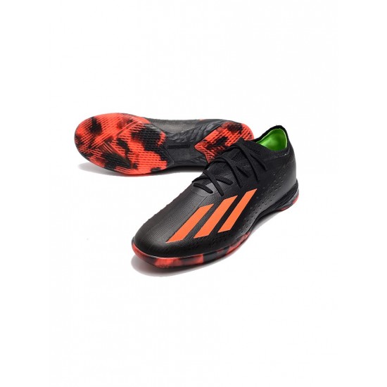 Adidas X Speedportal.1 IN Black Solar Red Solar Green Soccer Cleats