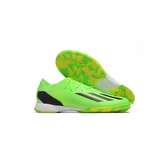 Adidas X Speedportal .1 IN Solar Green Core Black Solar Yellow Soccer Cleats