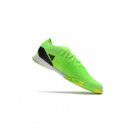 Adidas X Speedportal .1 IN Solar Green Core Black Solar Yellow Soccer Cleats