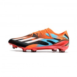 Adidas X Speedportal.1 Messi FG Black Orange Turquoise Soccer Cleats