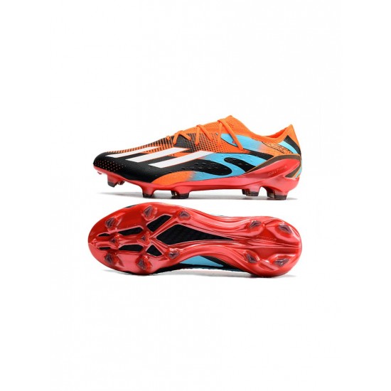 Adidas X Speedportal.1 Messi FG Black Orange Turquoise Soccer Cleats