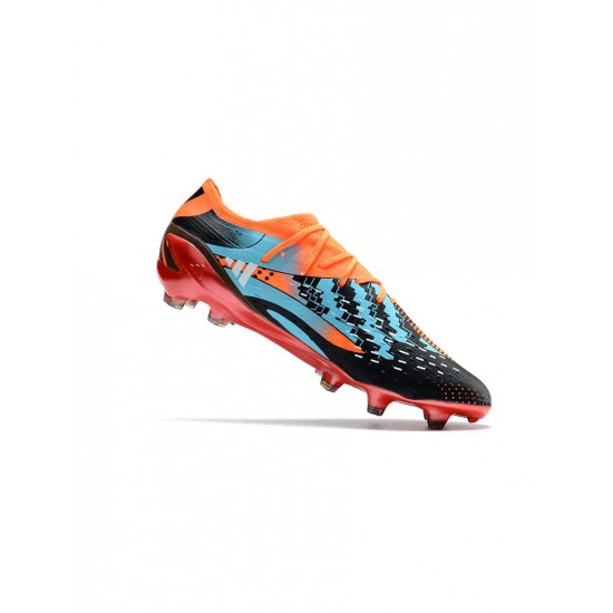 Adidas X Speedportal.1 Messi FG Black Orange Turquoise Soccer Cleats