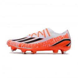 Adidas X Speedportal.1 Messi SG Cleat White Black Red Soccer Cleats