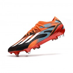 Adidas X Speedportal.1 Messi SG Black Orange Turquoise Soccer Cleats