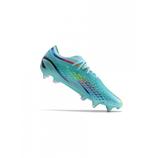 Adidas X Speedportal .1 SG World Cup Clear Aqua Red Blue Soccer Cleats