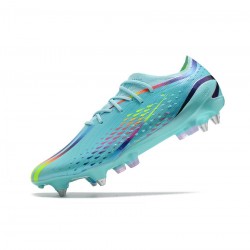 Adidas X Speedportal .1 SG World Cup Clear Aqua Red Blue Soccer Cleats