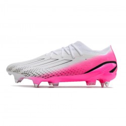 Adidas X Speedportal .1 SG Pro White Pink Black Soccer Cleats