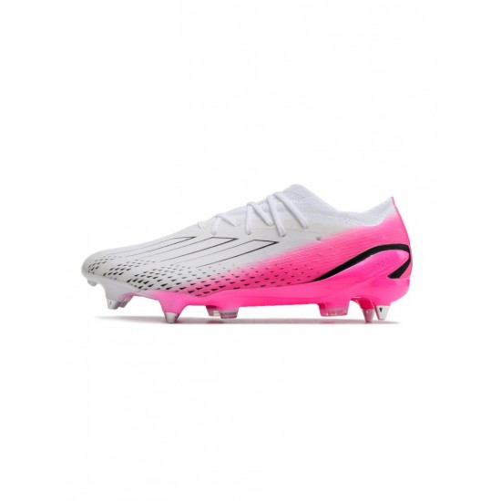 Adidas X Speedportal .1 SG Pro White Pink Black Soccer Cleats