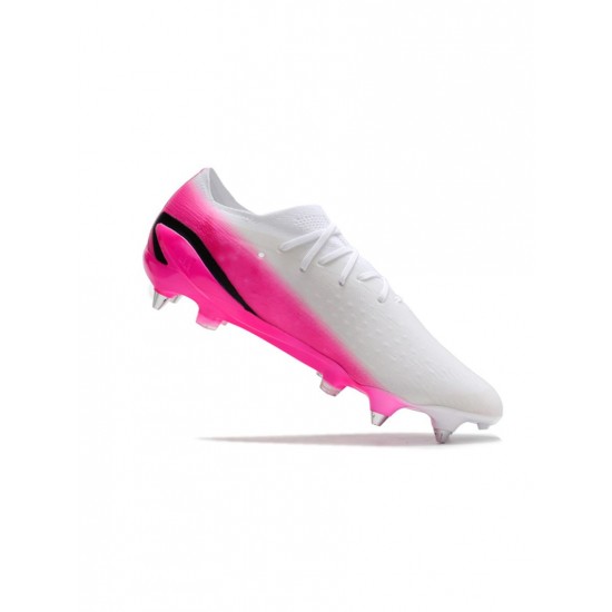 Adidas X Speedportal .1 SG Pro White Pink Black Soccer Cleats